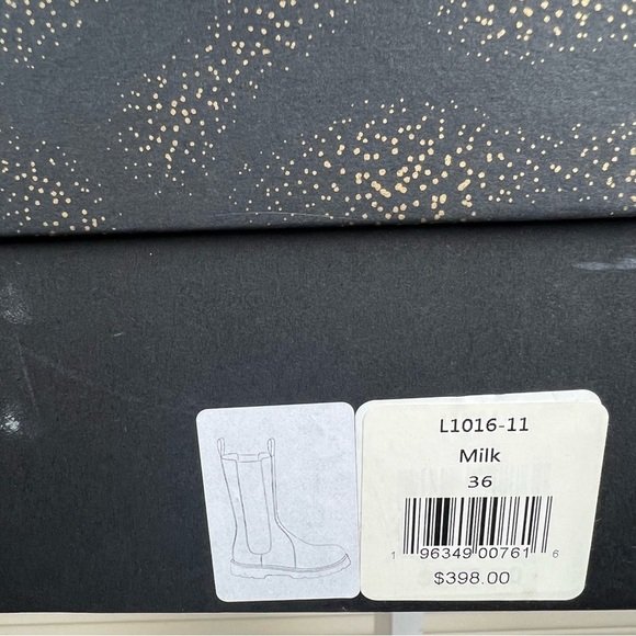 Lita By Ciara Edgy Chic Tall Chelsea Boot Platform Leather White Made Italy 36 - Picture 5 of 11